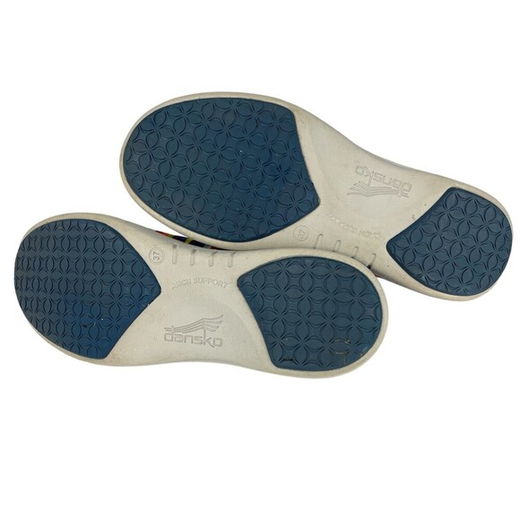 Dansko Belle Multi Stripe Canvas Loafers. Size 37 (6.5-7) - Picture 6 of 6